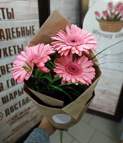 Букет цветов из: Герберы в Лужники